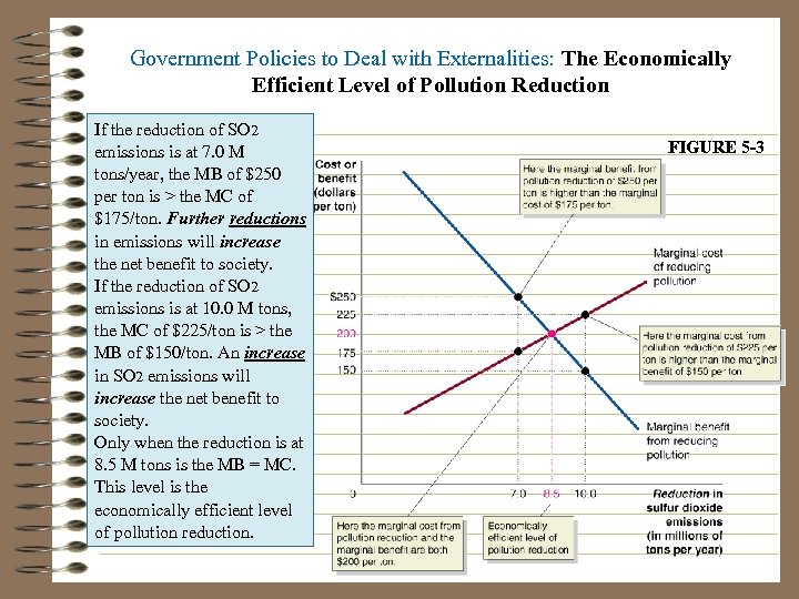 Government Policies to Deal with Externalities: The Economically Efficient Level of Pollution Reduction If