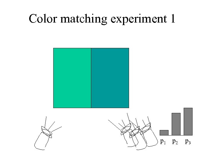 Color matching experiment 1 p 2 p 3 