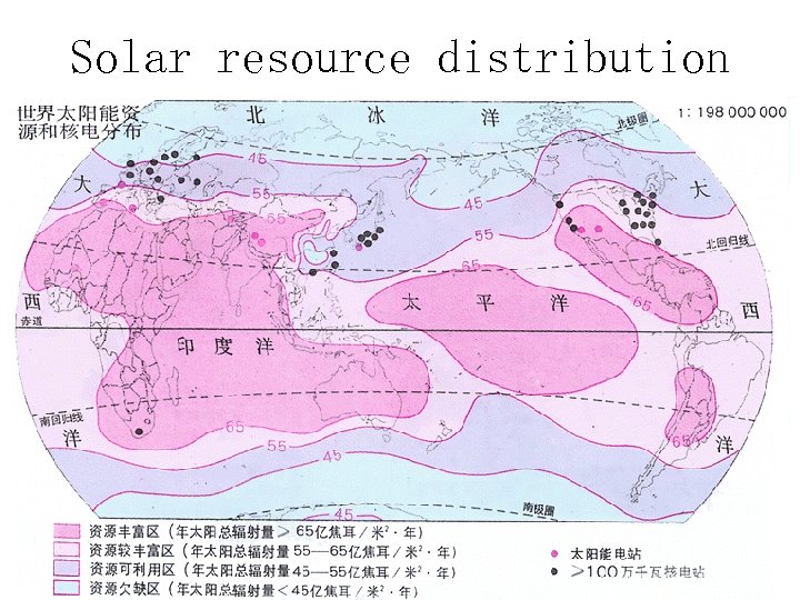 Solar resource distribution 
