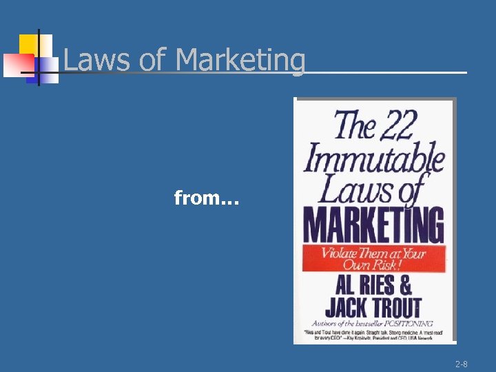 Laws of Marketing from… 2 -8 