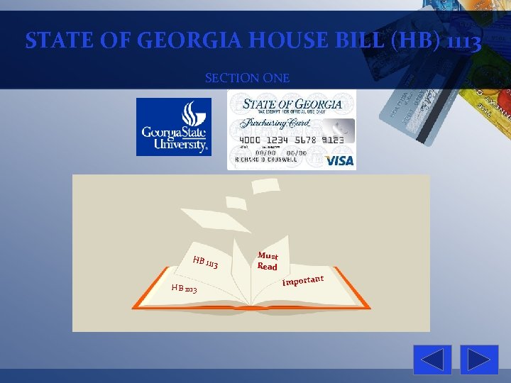 STATE OF GEORGIA HOUSE BILL (HB) 1113 SECTION ONE HB 11 13 HB 1113