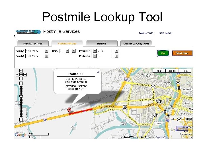 Postmile Lookup Tool 