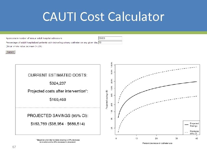 CAUTI Cost Calculator 67 