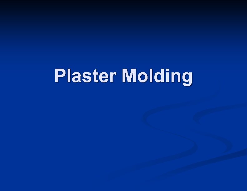 Plaster Molding 