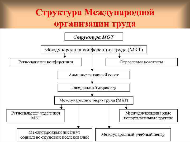 Структура Международной организации труда 