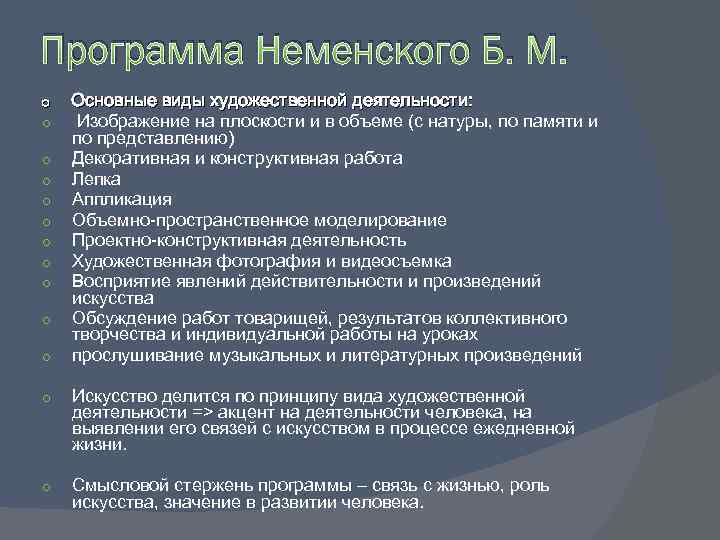 Программа по изо. Программа Неменского изо. Методы программы Неменского. Программа изо Неменского б. м. Основные принципы программы б.м.Неменского.