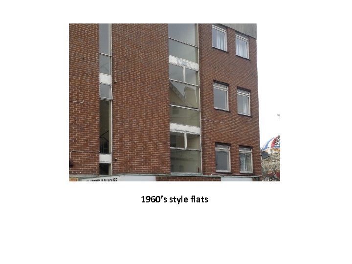 1960’s style flats 