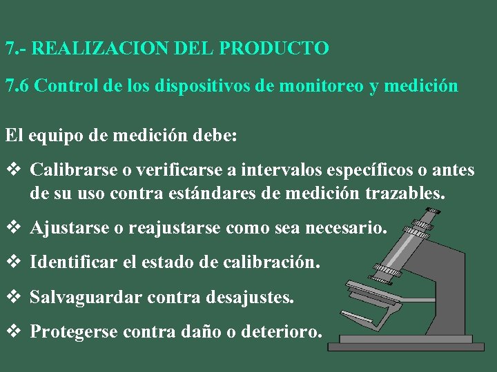 7. - REALIZACION DEL PRODUCTO 7. 6 Control de los dispositivos de monitoreo y