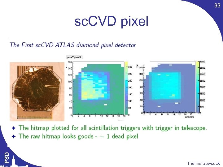 33 PSD sc. CVD pixel Themis Bowcock 