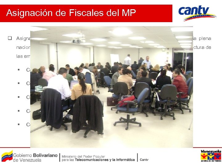 Asignación de Fiscales del MP q Asignación de Fiscales Coordinadores del Ministerio Público con