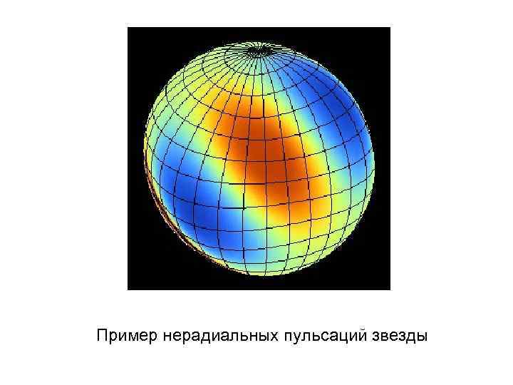 Пример нерадиальных пульсаций звезды 