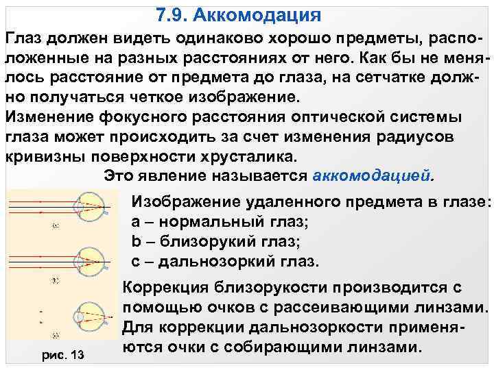 Должны быть одинакового. Явление аккомодации. Способность глаза видеть предметы на различном расстоянии. Способность глаза видеть на различном расстоянии.. Аккомодация глаза позволяет видеть предметы.