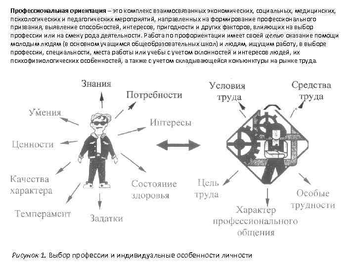 Профессиональная ориентация – это комплекс взаимосвязанных экономических, социальных, медицинских, психологических и педагогических мероприятий, направленных