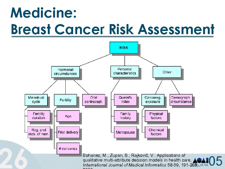 Medicine: Breast Cancer Risk Assessment 26 Bohanec, M. , Zupan, B. , Rajkovič, V.