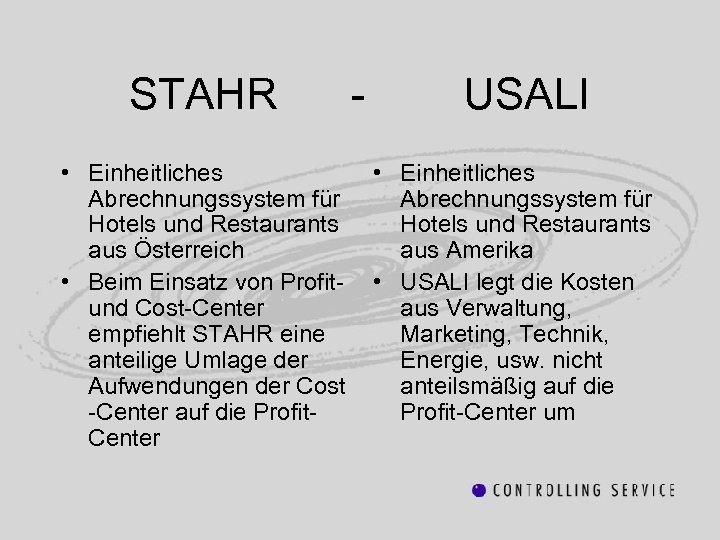 STAHR • Einheitliches Abrechnungssystem für Hotels und Restaurants aus Österreich • Beim Einsatz von