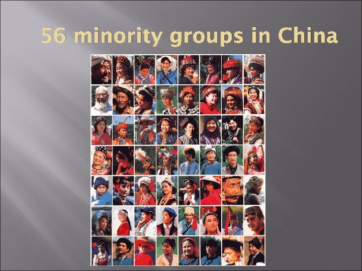 56 minority groups in China 