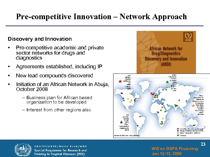 Pre-competitive Innovation – Network Approach Discovery and Innovation • Pre-competitive academic and private sector