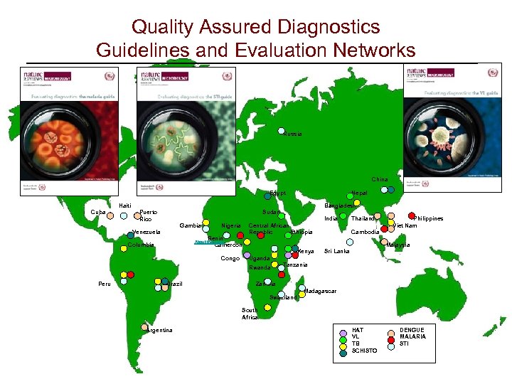 Quality Assured Diagnostics Guidelines and Evaluation Networks Haiti Cuba Puerto Rico Gambia Venezuela Russia