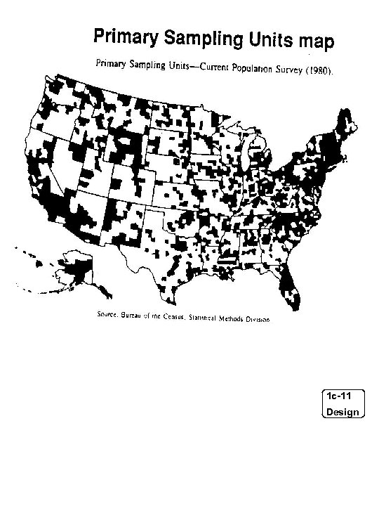 Primary Sampling Units map 1 c-11 Design 