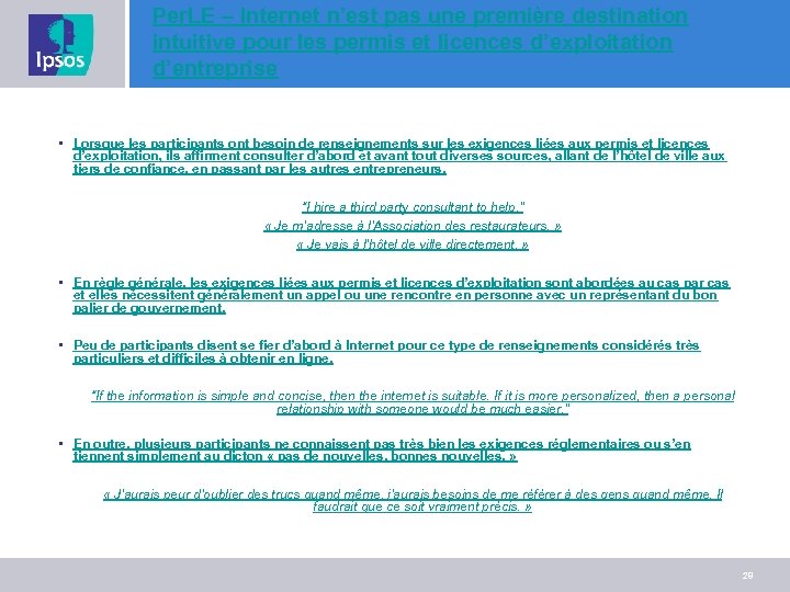 Per. LE – Internet n’est pas une première destination intuitive pour les permis et