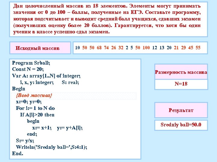 Напишите программу подсчитывающую