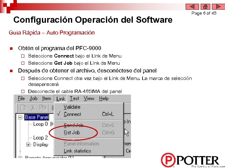 Configuración Operación del Software Page 6 of 45 Guía Rápida – Auto Programación n