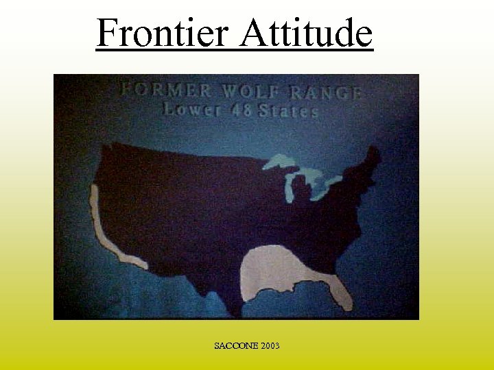 Frontier Attitude SACCONE 2003 