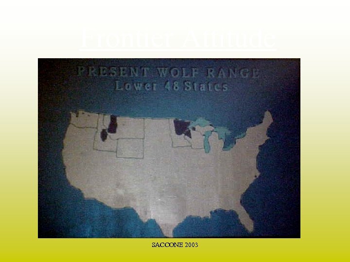 Frontier Attitude SACCONE 2003 