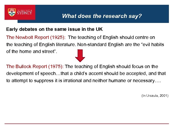 What does the research say? Early debates on the same issue in the UK