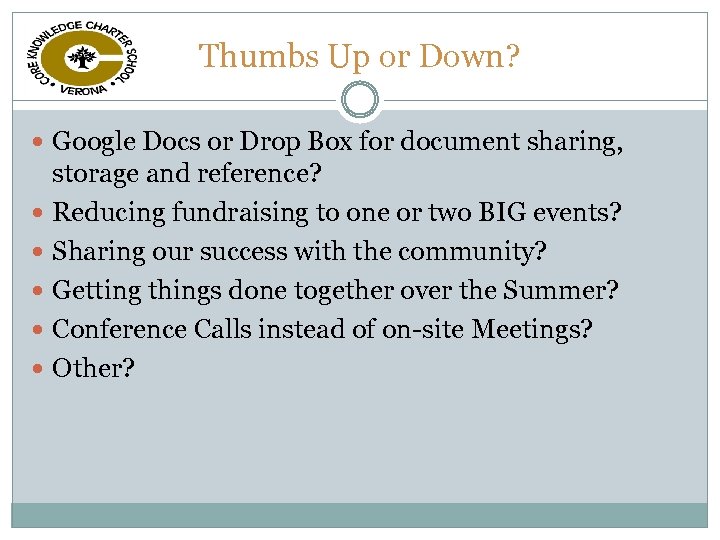 Thumbs Up or Down? Google Docs or Drop Box for document sharing, storage and