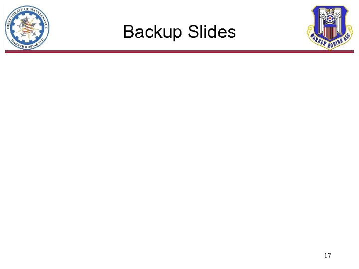 Backup Slides 17 