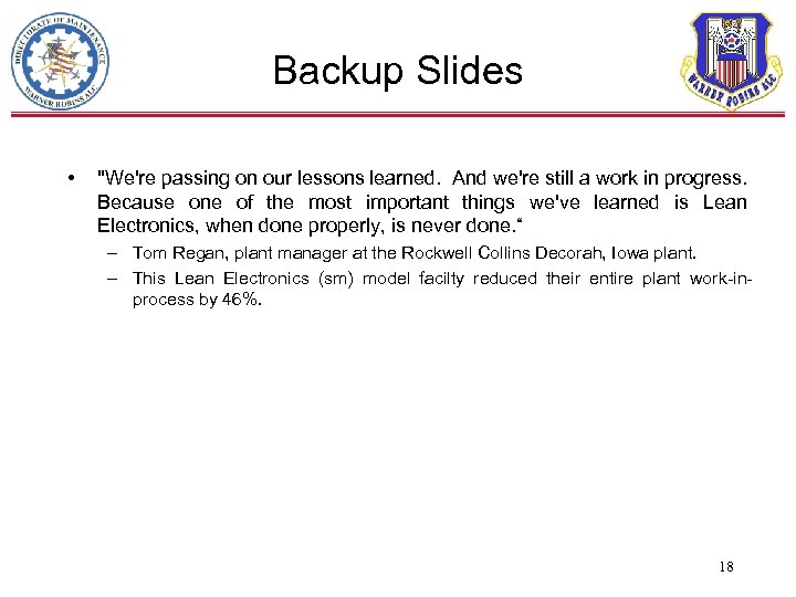 Backup Slides • 