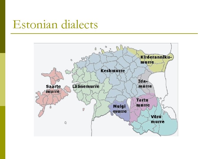 Estonian dialects 