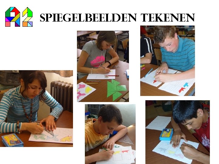 Spiegelbeelden tekenen 