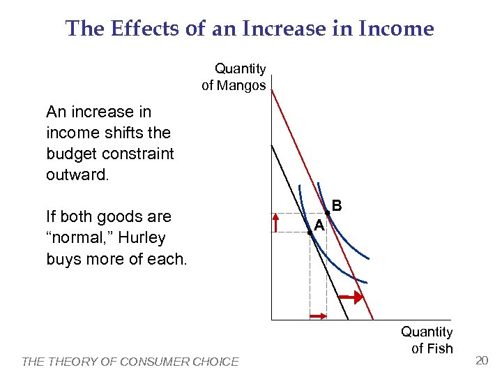 The Effects of an Increase in Income Quantity of Mangos An increase in income