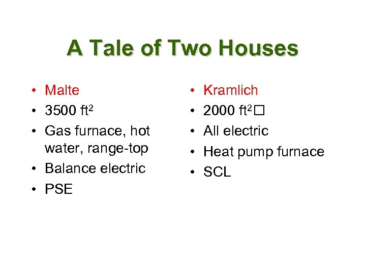 A Tale of Two Houses • Malte • 3500 ft 2 • Gas furnace,