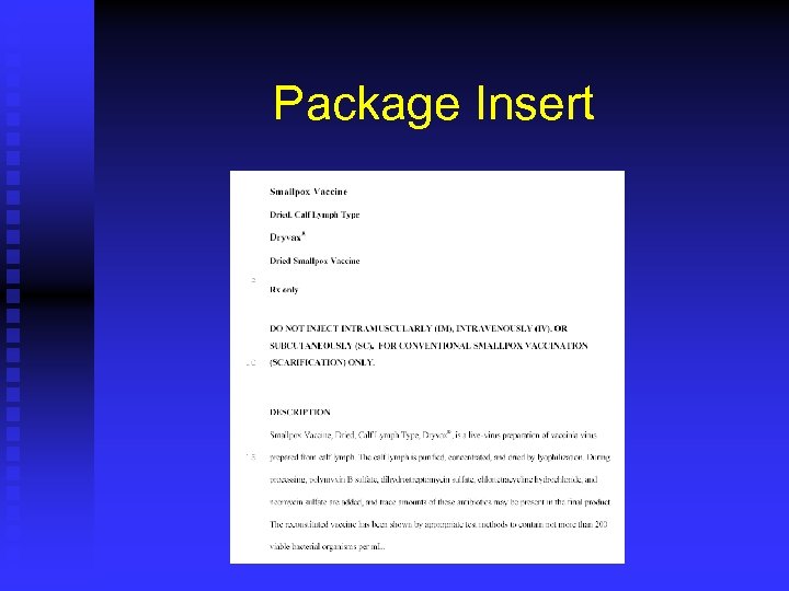 Package Insert 