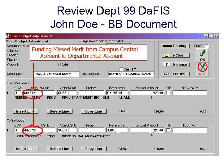 Review Dept 99 Da. FIS John Doe - BB Document Funding Missed Merit from