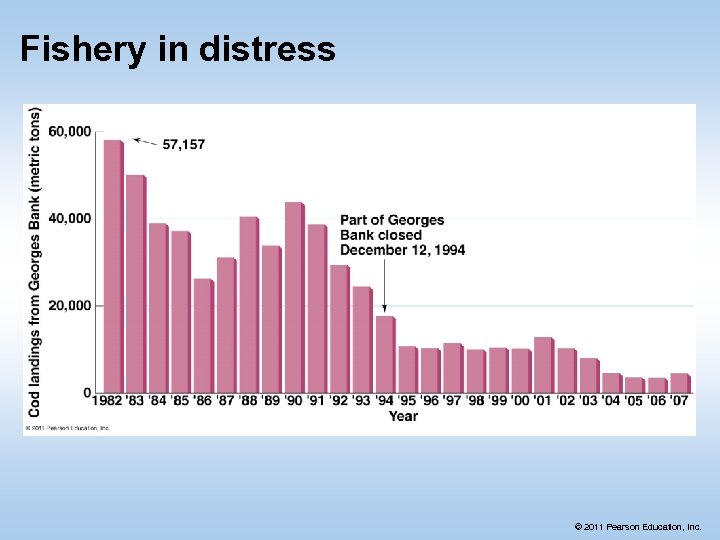 Fishery in distress © 2011 Pearson Education, Inc. 