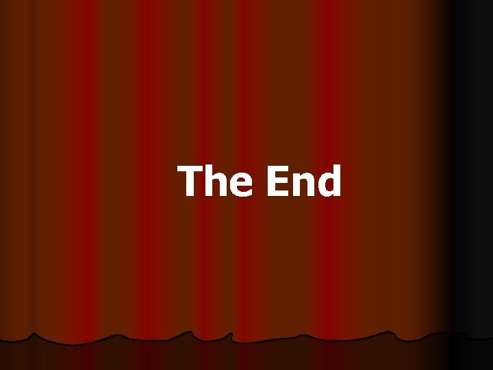 The End 