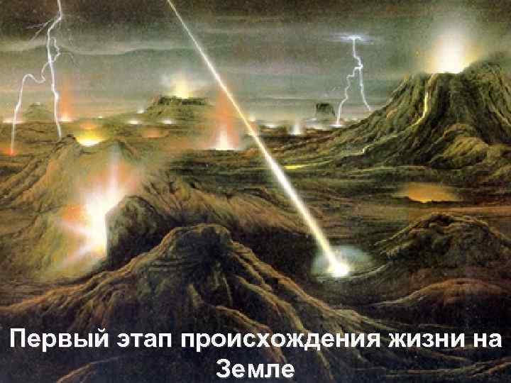 Первый этап происхождения жизни на Земле 