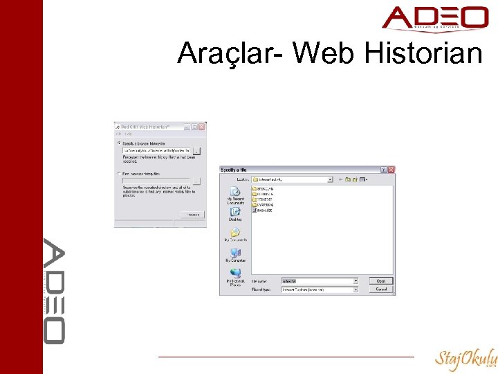 Araçlar- Web Historian 