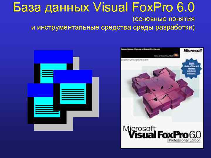 База данных Visual Fox. Pro 6. 0 (основные понятия и инструментальные средства среды разработки)