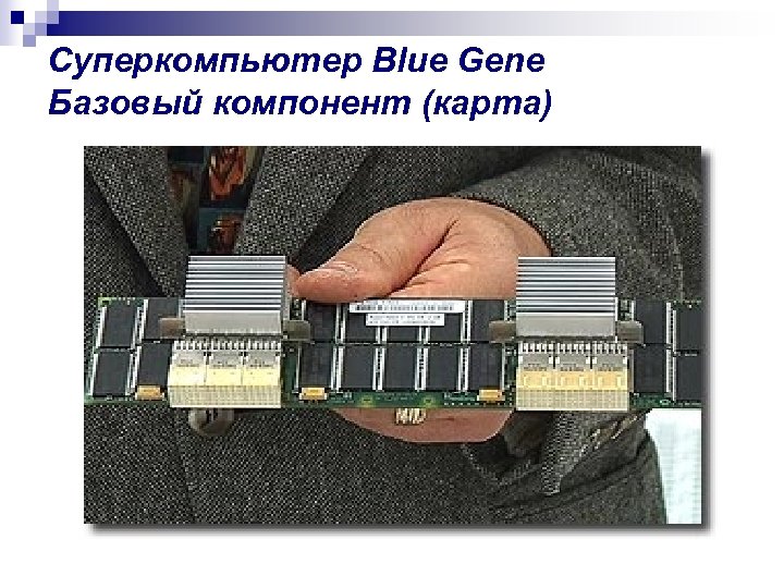 Суперкомпьютер Blue Gene Базовый компонент (карта) 