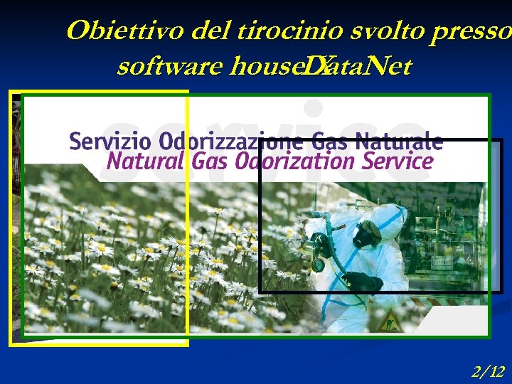 Obiettivo del tirocinio svolto presso software house. Data. Net X Implementare un insieme di