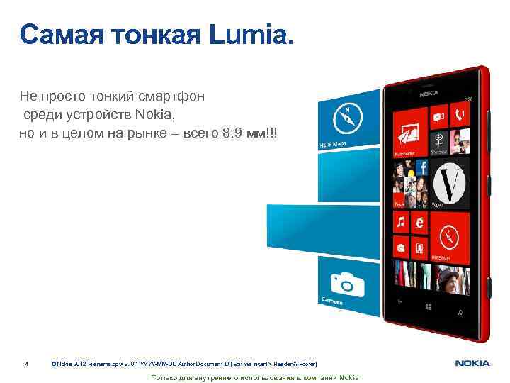 Самая тонкая Lumia. Не просто тонкий смартфон среди устройств Nokia, но и в целом