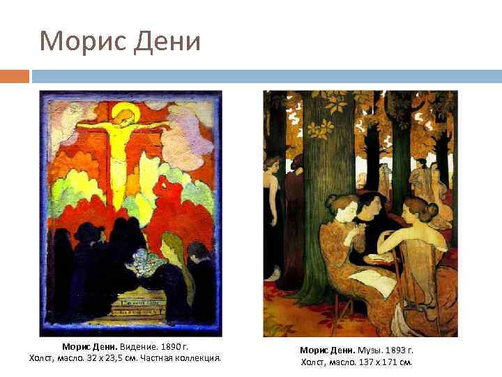 Морис Дени. Видение. 1890 г. Холст, масло. 32 x 23, 5 см. Частная коллекция.