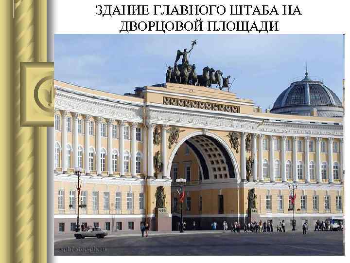 ЗДАНИЕ ГЛАВНОГО ШТАБА НА ДВОРЦОВОЙ ПЛОЩАДИ 