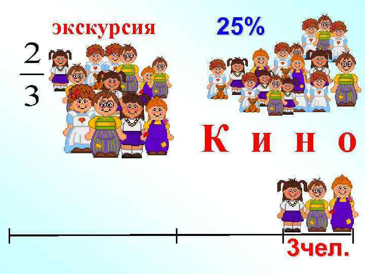 экскурсия 25% К и н о 3 чел. 