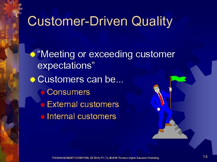 Customer-Driven Quality ® “Meeting or exceeding customer expectations” ® Customers can be. . .